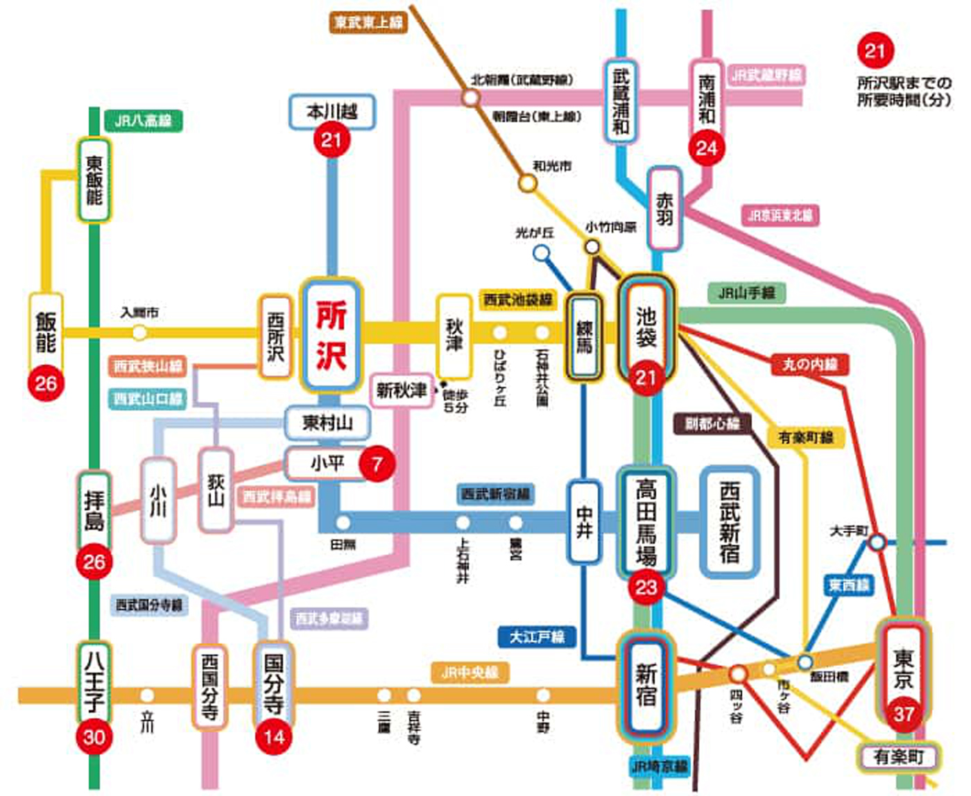 電車でお越しの方